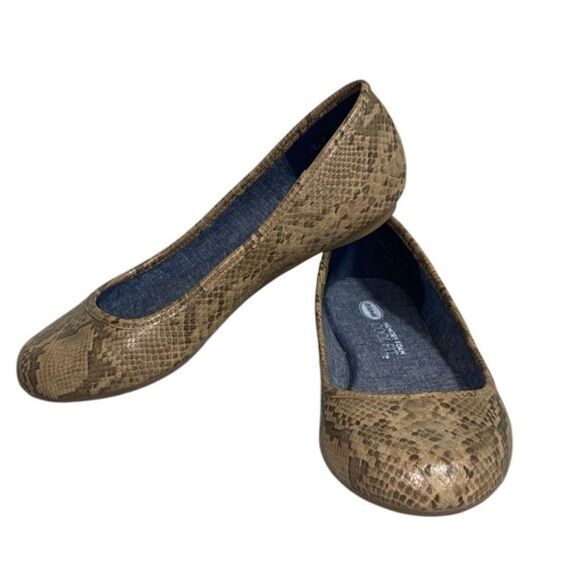 Dr.‎ Scholl’s Snake Print Ballet Flats 6.5W Memory Foam Cool Fit - Picture 1 of 15